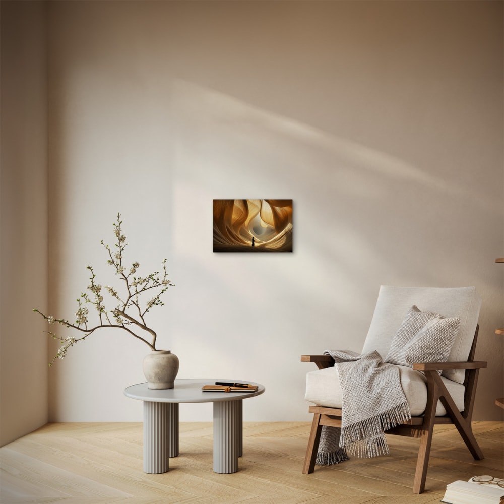 Tableau sur toile océan de lin 30x45 cm — vue 3