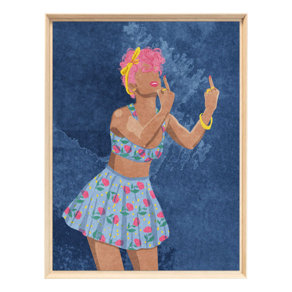 Tableau mural encadré - femme
