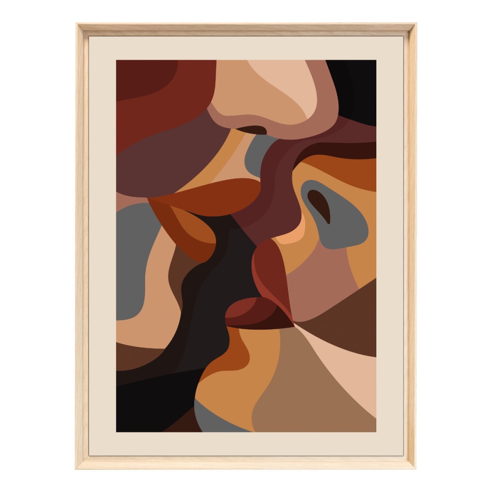 Tableau mural encadré - visage