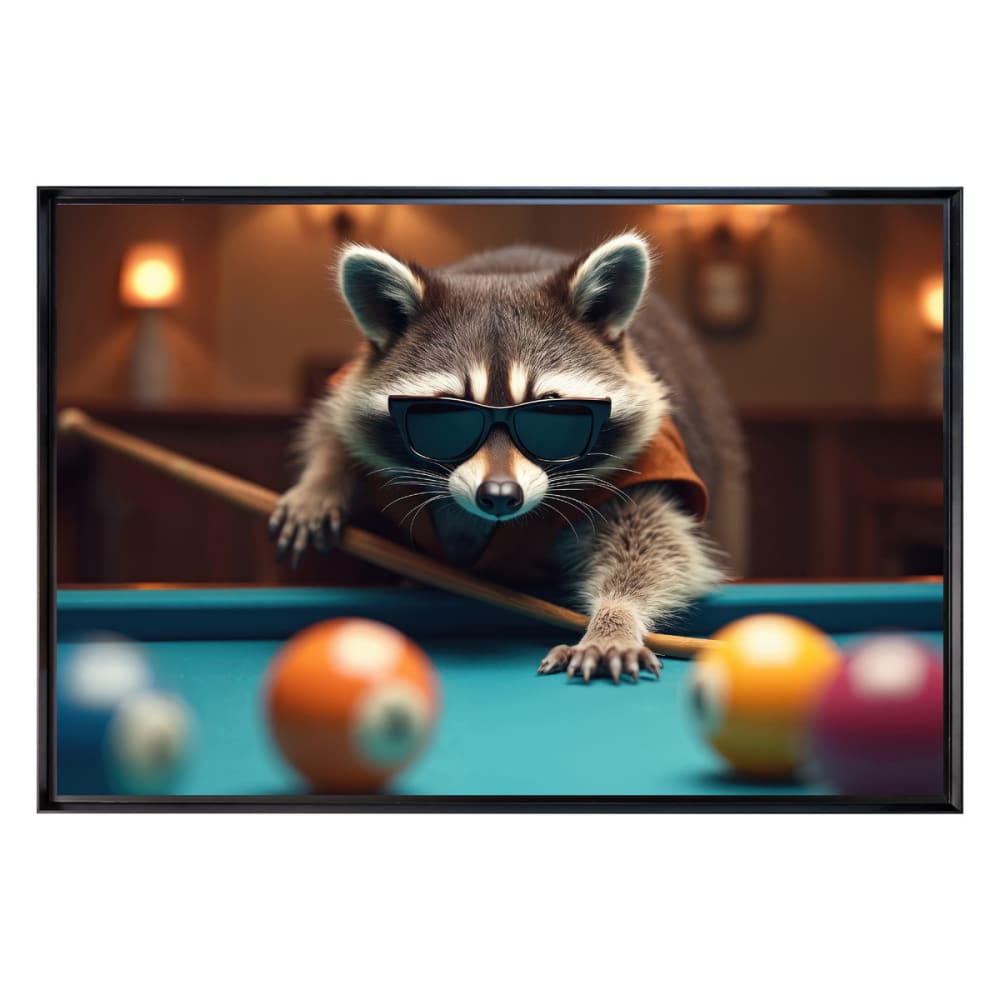Tableau mural encadré - billard