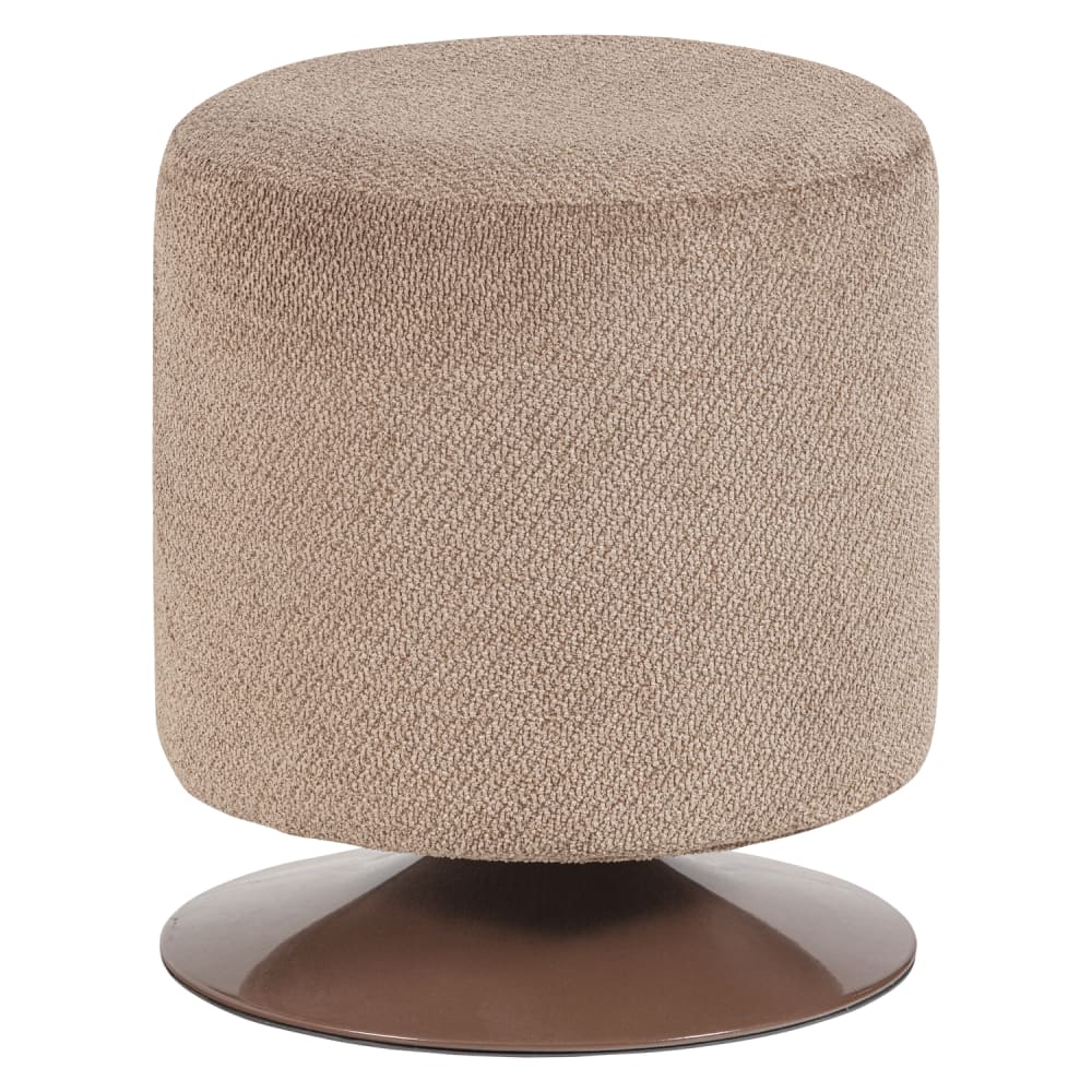Pouf pivotante en bouclé