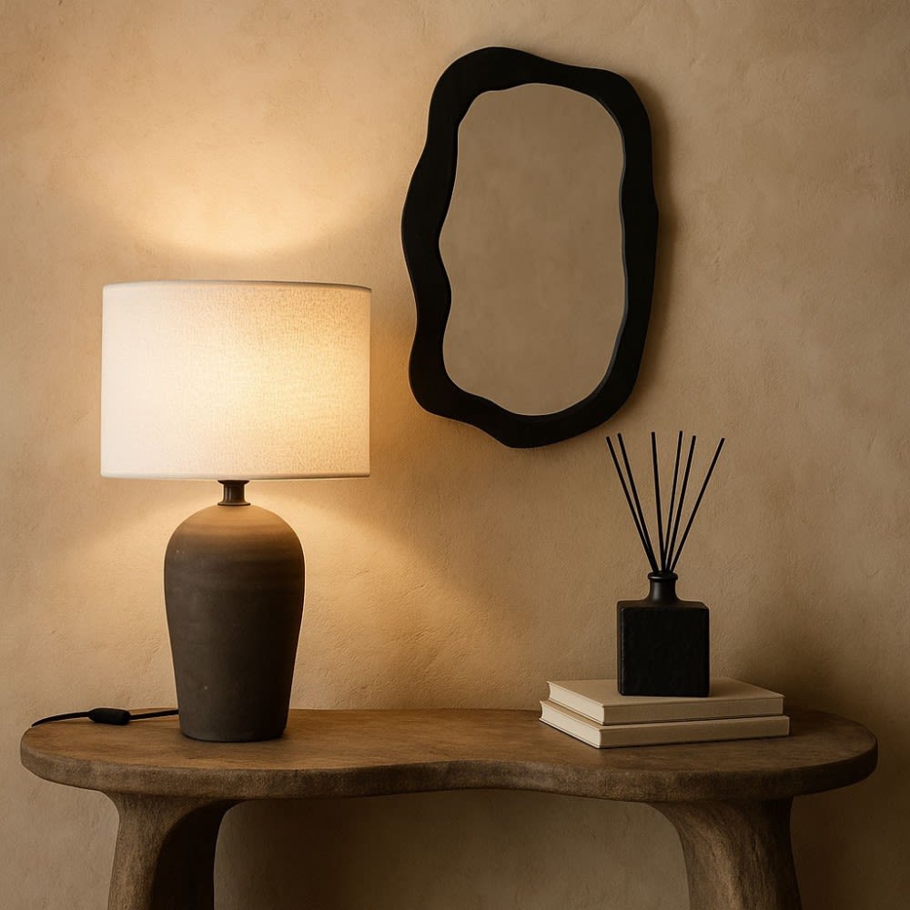 Lampe à poser effet pierre 52cm — vue 3