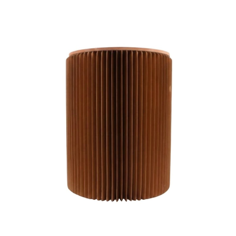 Pouf pliable en carton avec assise naturel h38xd30cm