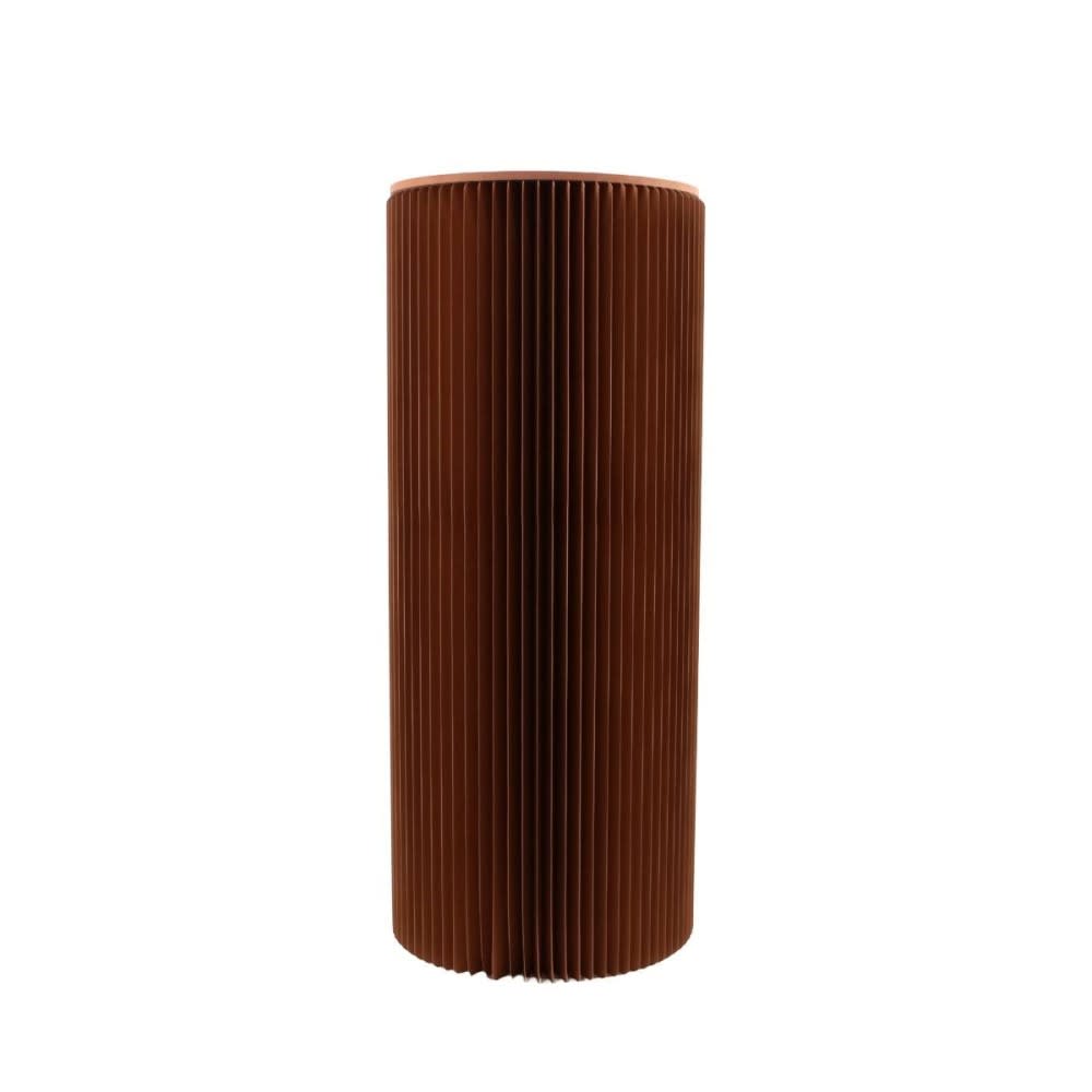 Sellette pliable en carton avec plateau naturel h70xd30cm