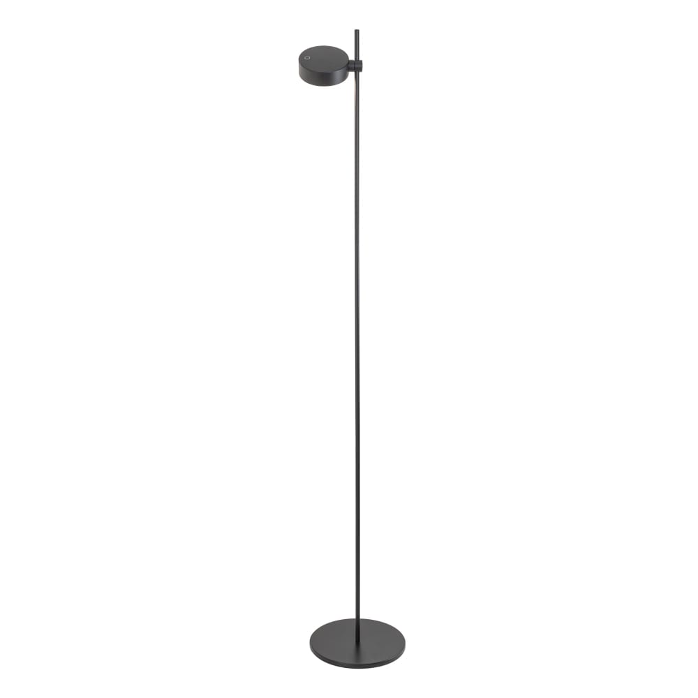 lampara pie led negro recargable regulable 1 modulo zafferano