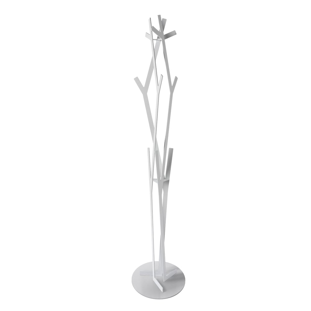 perchero de pie   de hierro blanco o30x178 cm