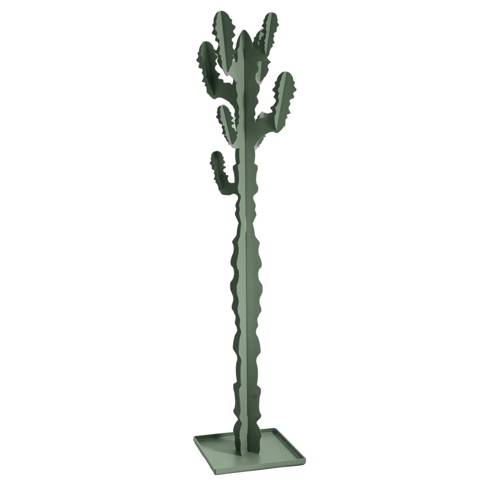perchero de pie   de hierro verde salvia 170 cm