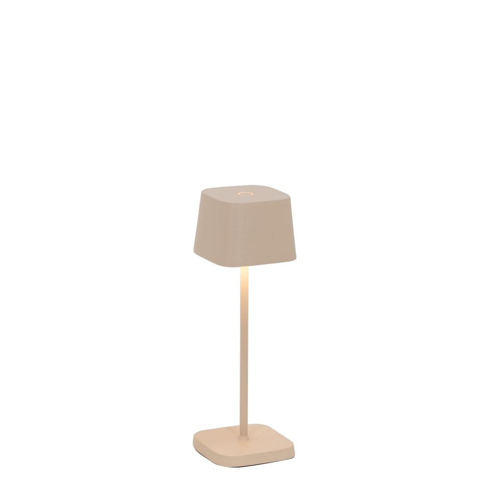 lampara de mesa led arena regulable zafferano