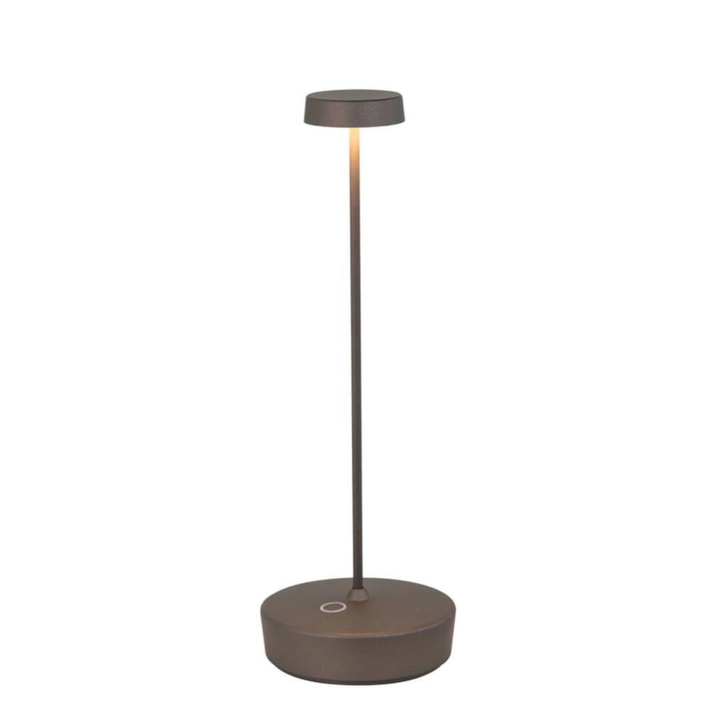 lampara de mesa led titanio mate regulable zafferano