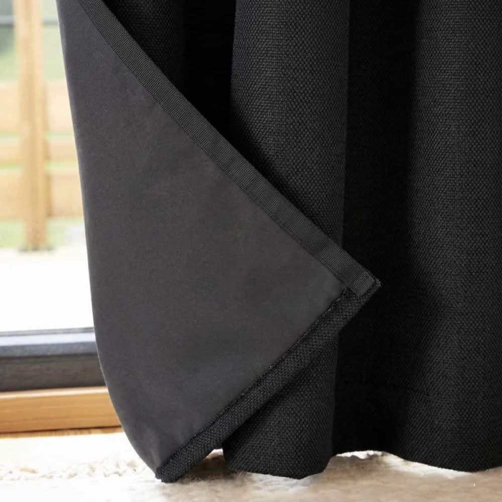 Rideau isolant phonique et thermique noir 140x240cm