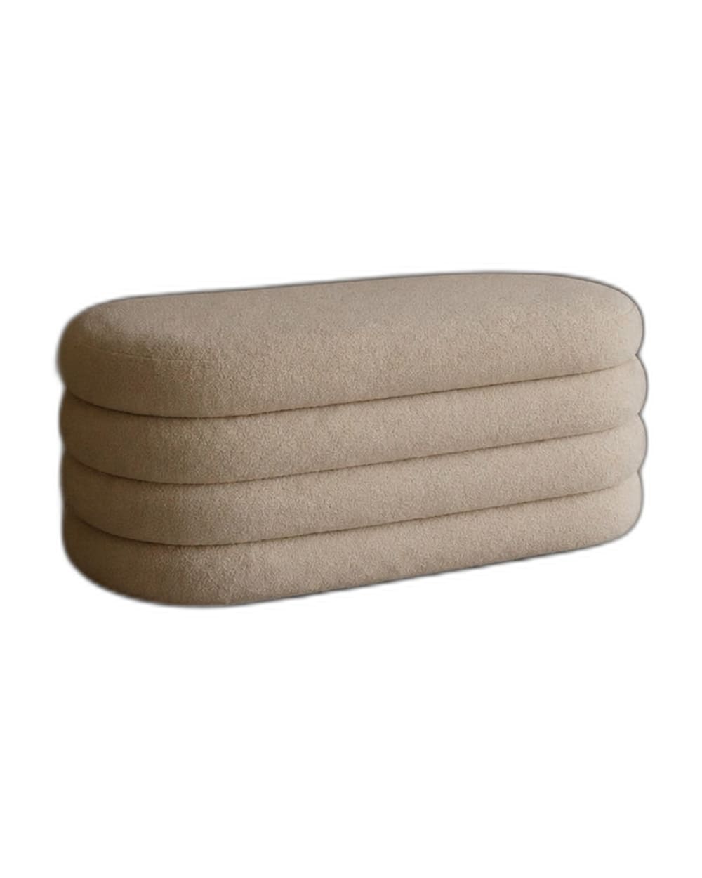 Banc en mouton bouclé