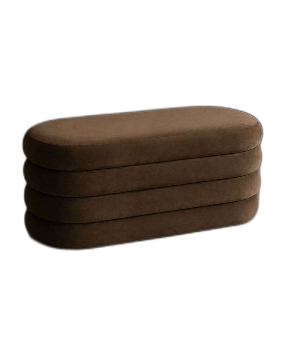 banc en velours coloris