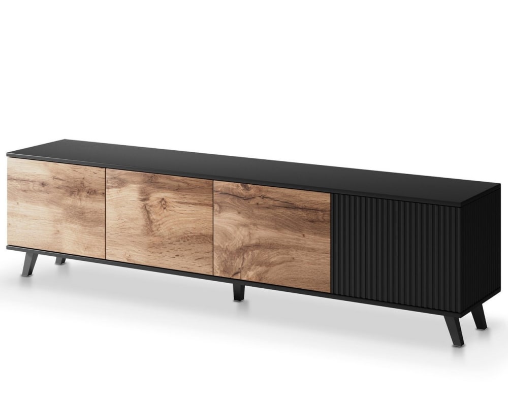 Meuble TV aspect chêne - wotan