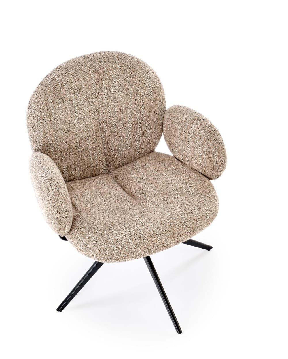 Chaise pivotante en tissu