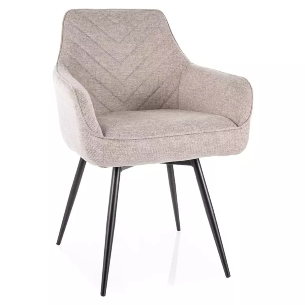 chaise beige en tissu
