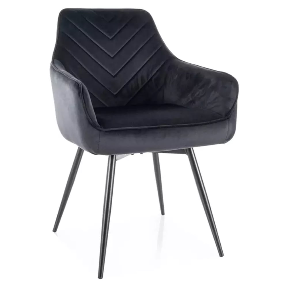 Chaise velours de polyester - retour