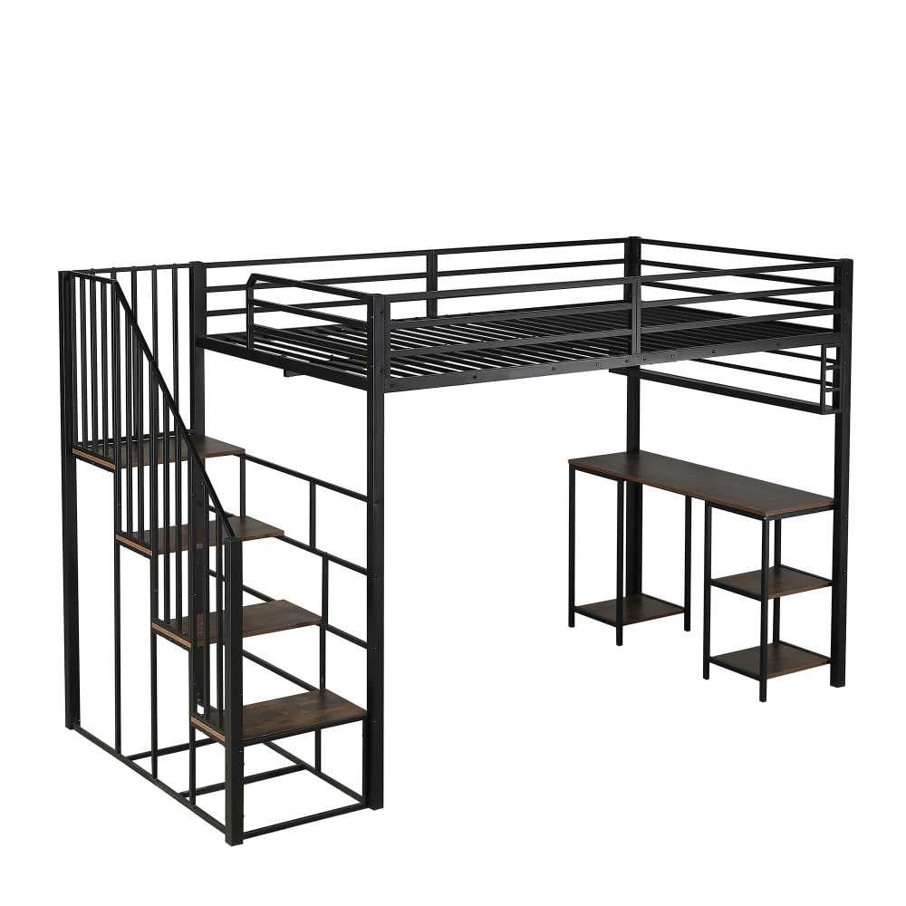 Lit mezzanine bureau