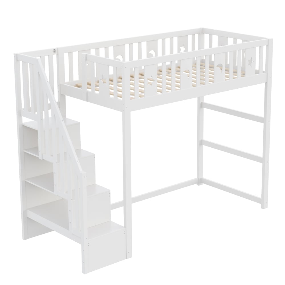 Lit mezzanine enfant - lune