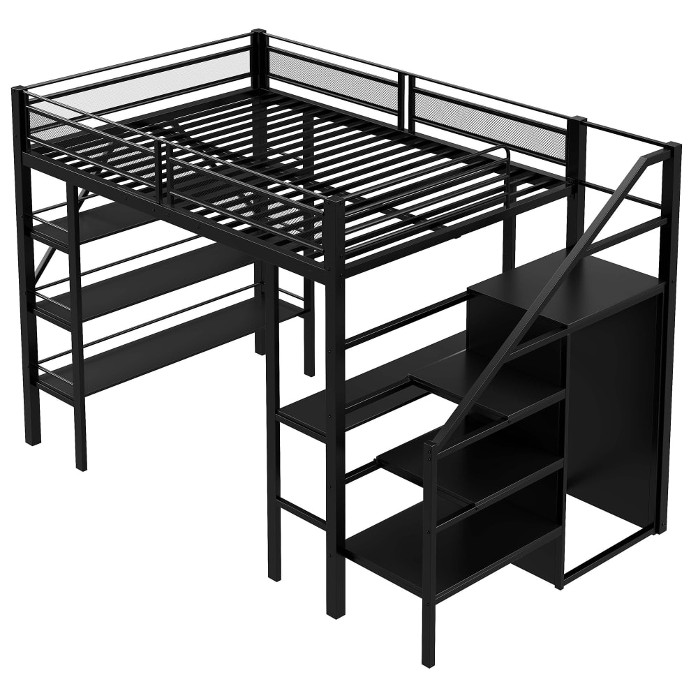 Lit mezzanine bureau