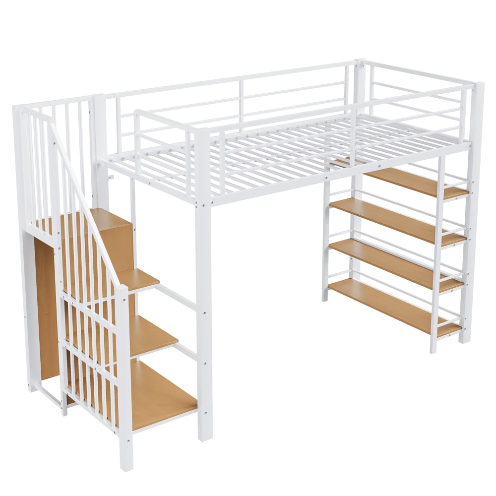 Lit mezzanine armoire - rangement