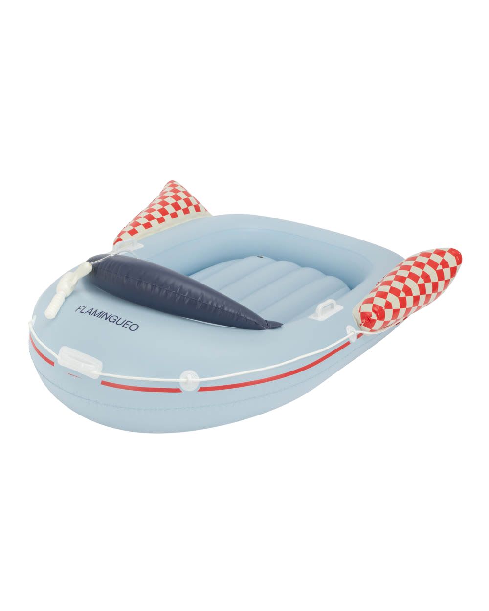 Flamingueo Kinderboot-Schwimmring mit Wasserpistole aus PVC bunt Blau Pvc - Polyvinlychlorid