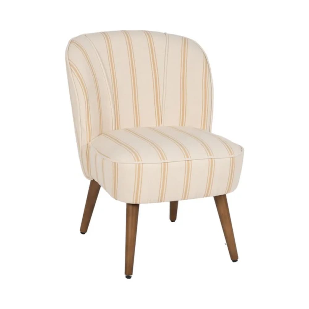 fauteuil rayures miel