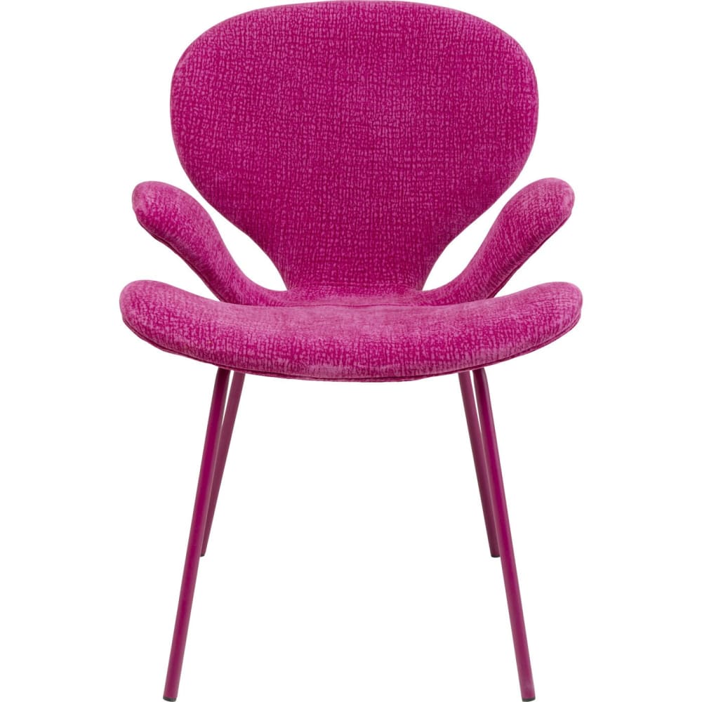 chaise avec accoudoirs - rose