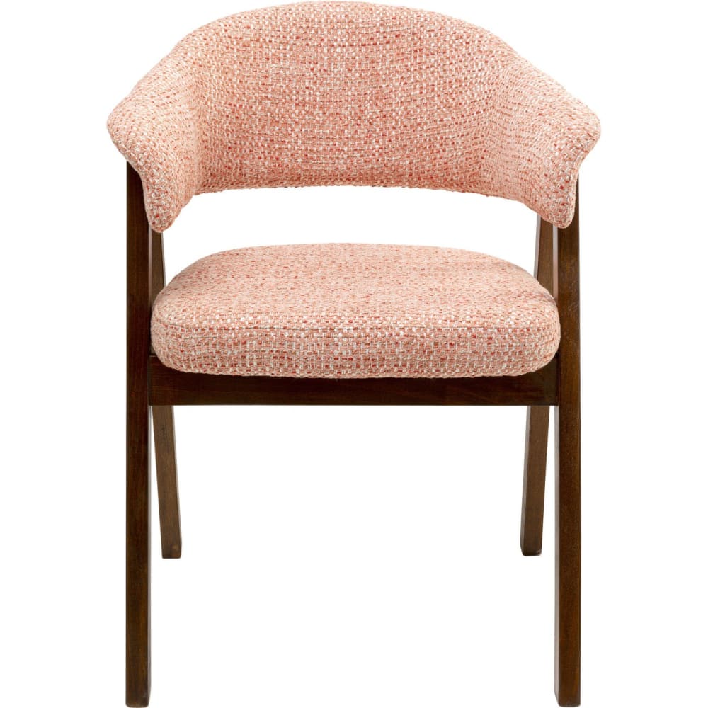 chaise avec accoudoirs - rose