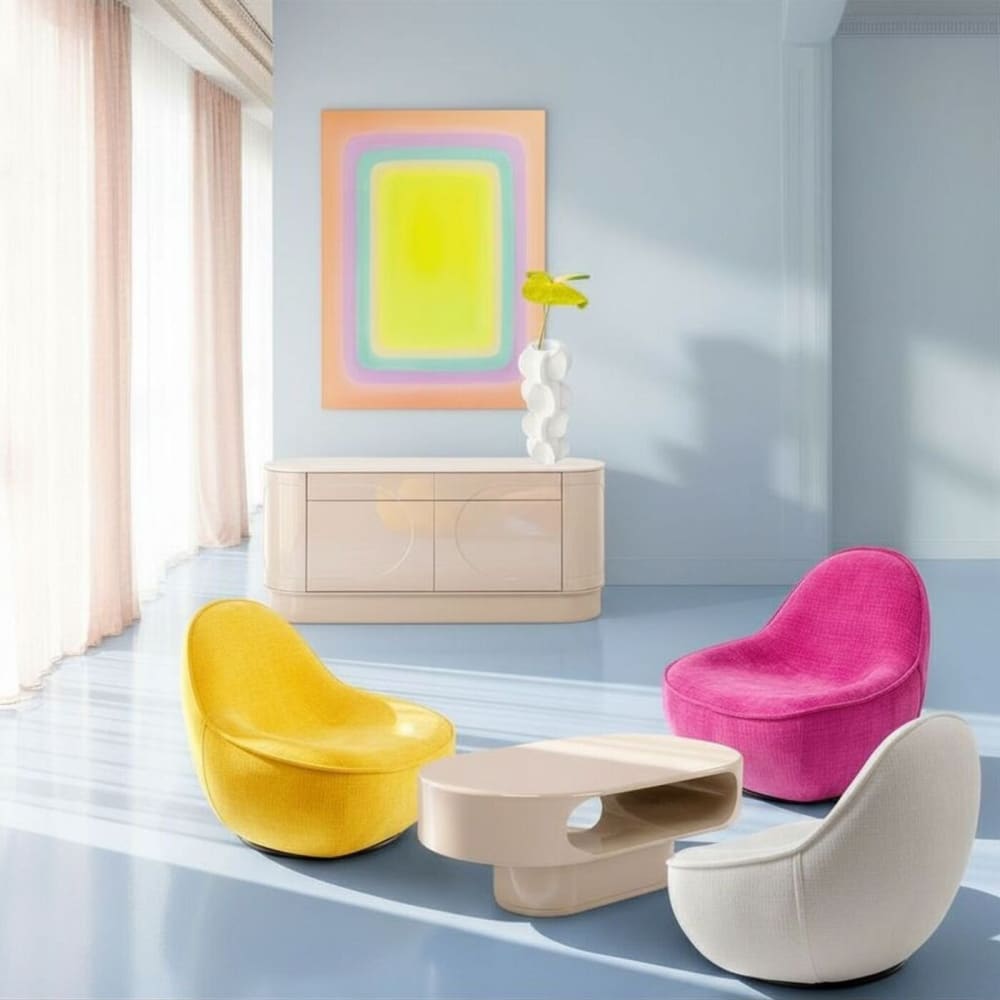Couchtisch mit Ablage in Lack-Optik aus Holz, taupe - Maisons Du