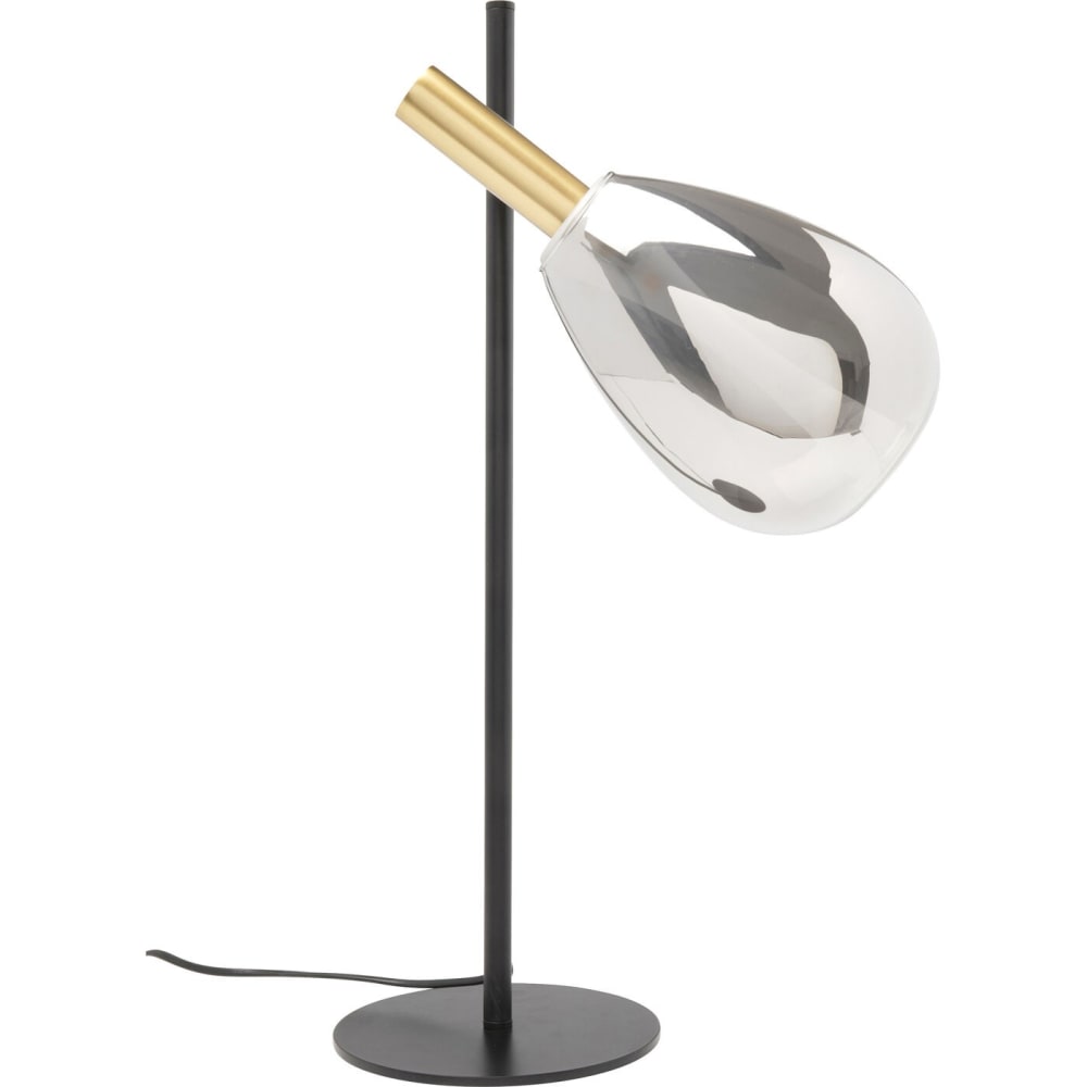 lampe en verre chromé
