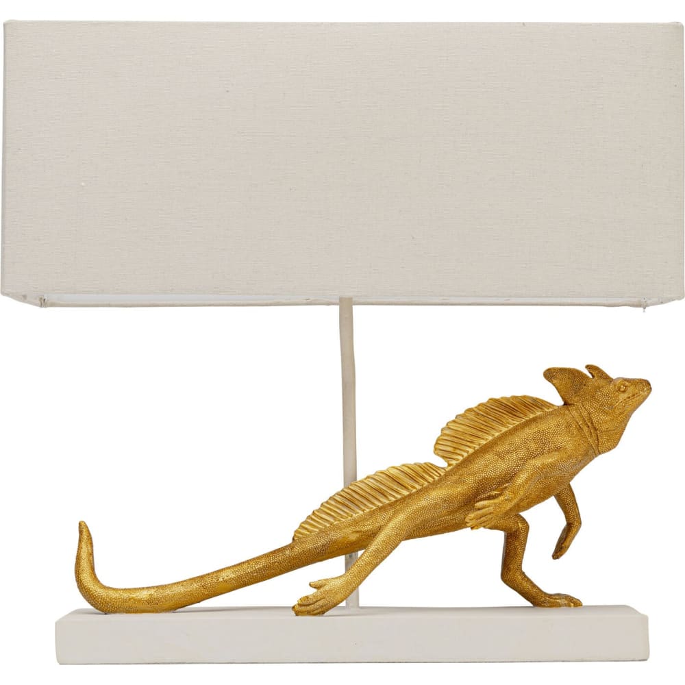 Lampe iguane en polyrésine