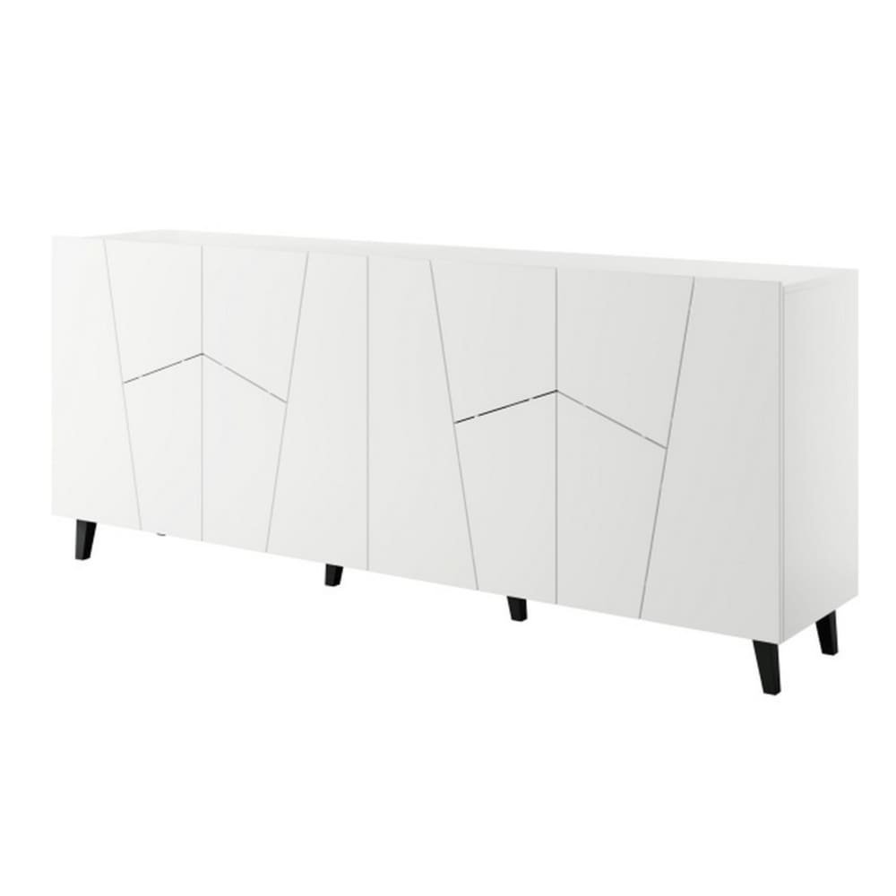 buffet design blanc mat