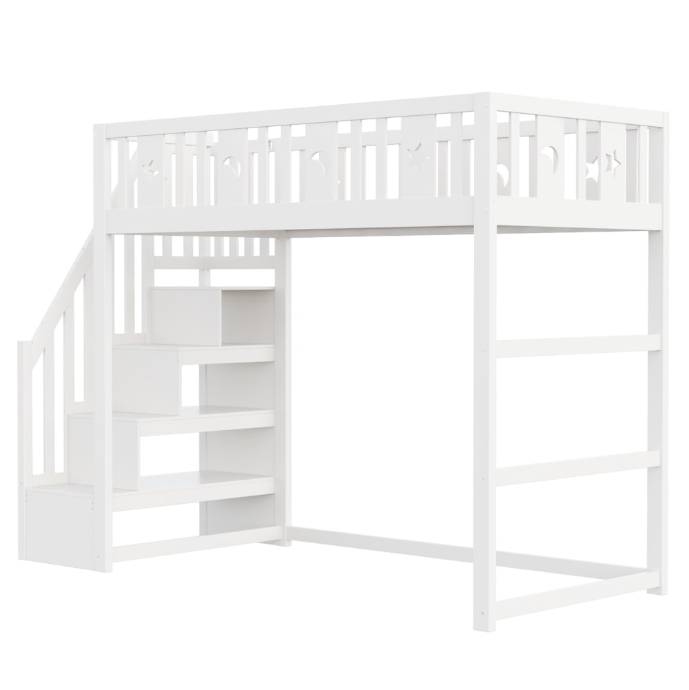 Lit mezzanine en bois - massif