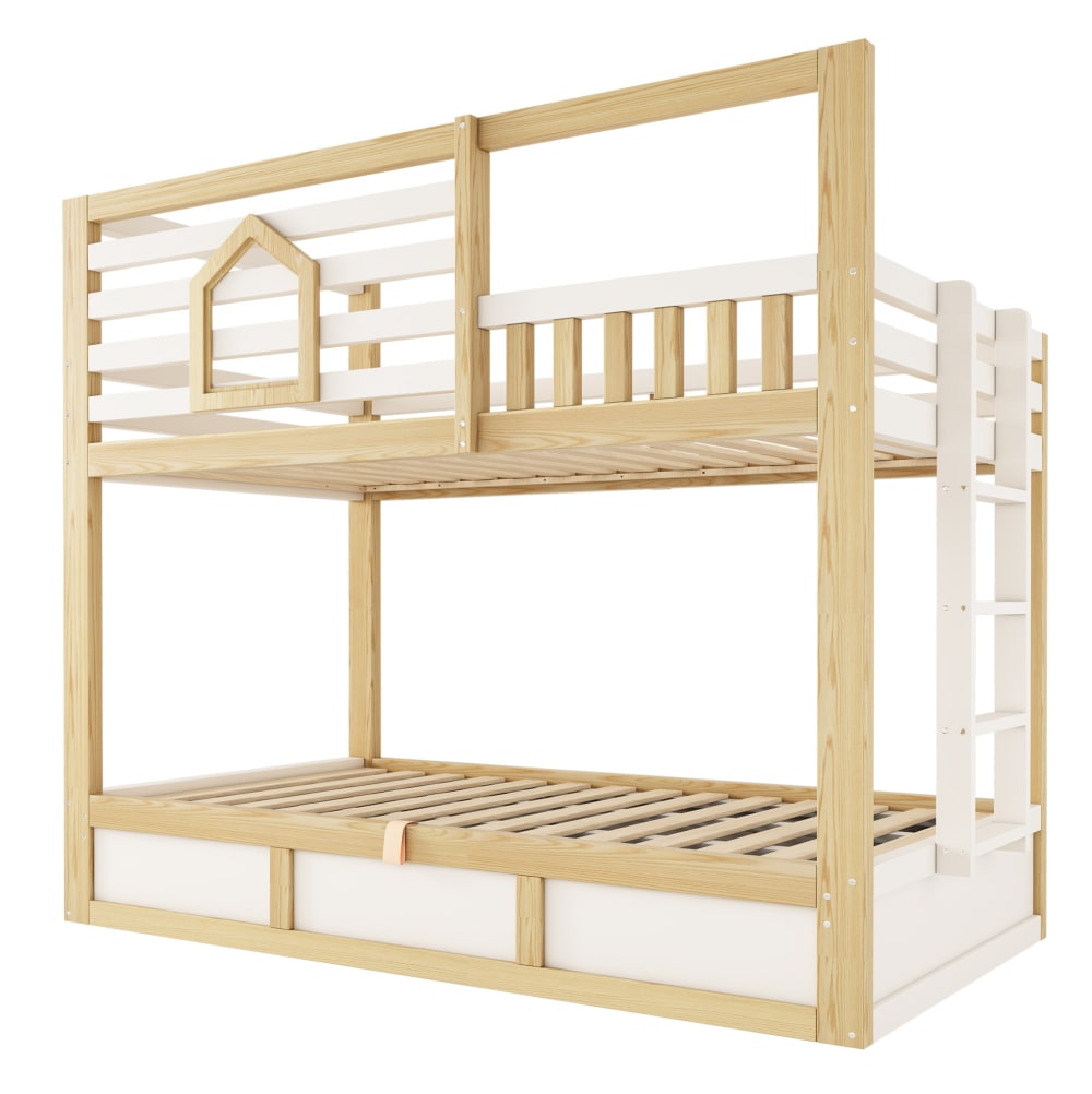 lits superposés en bois