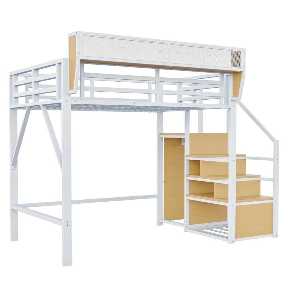 Lit mezzanine en métal