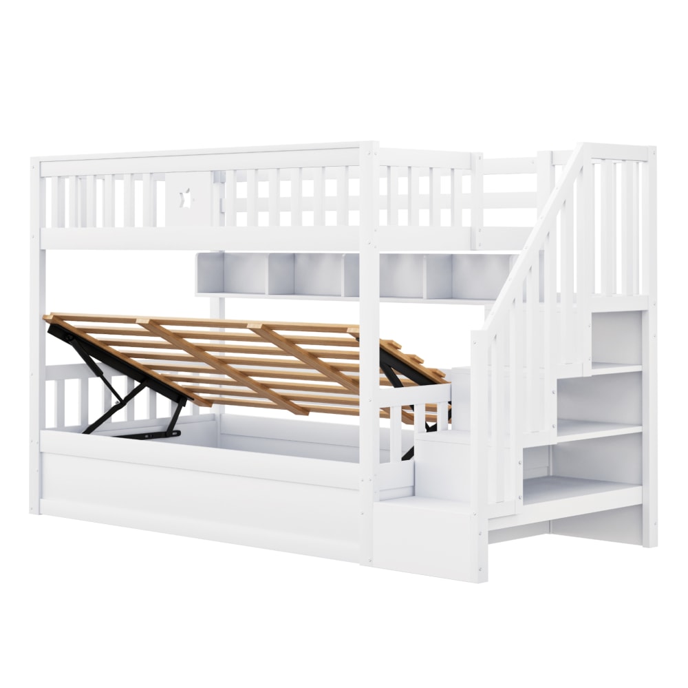 lits superposés en bois