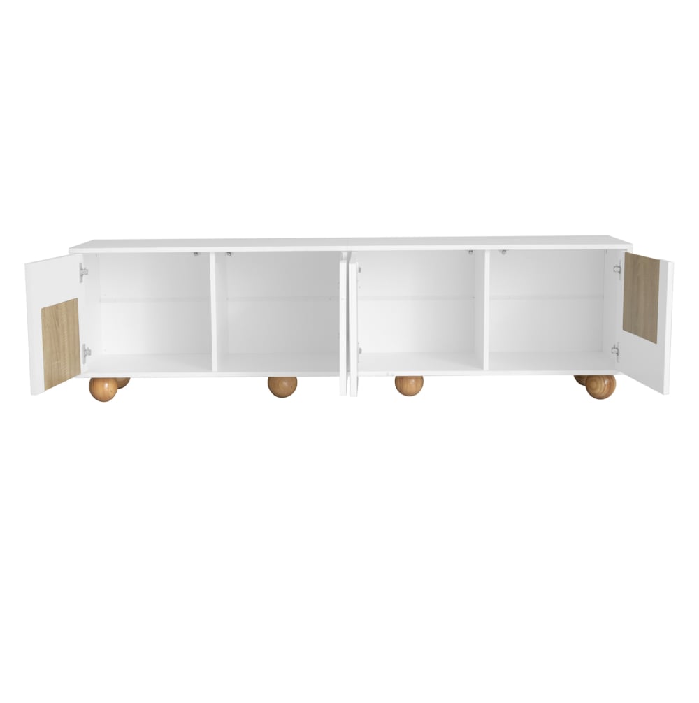 Meuble tv en mdf avec - naturel
