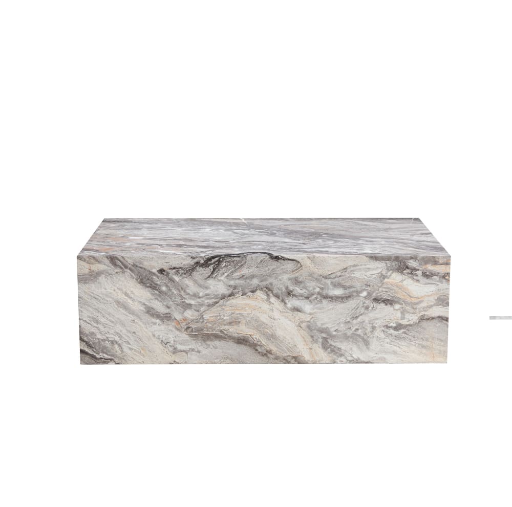 Table basse en mdf avec - marbre