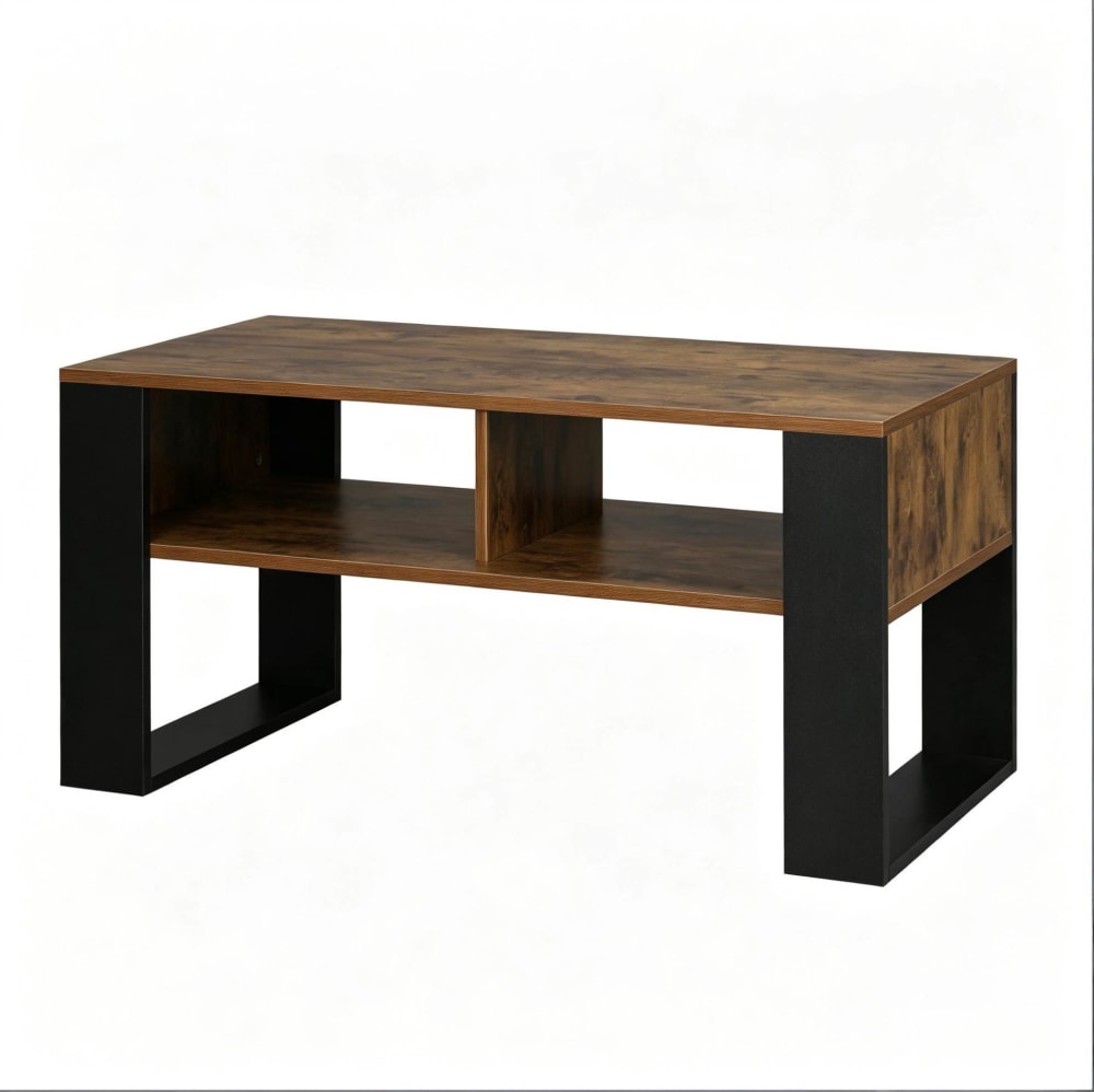 table basse en bois avec - rustique