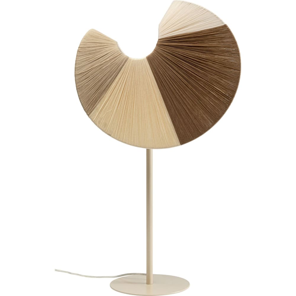 Tischleuchte mit Fäden aus Baumwolle, beige, H72cm - Maisons Du