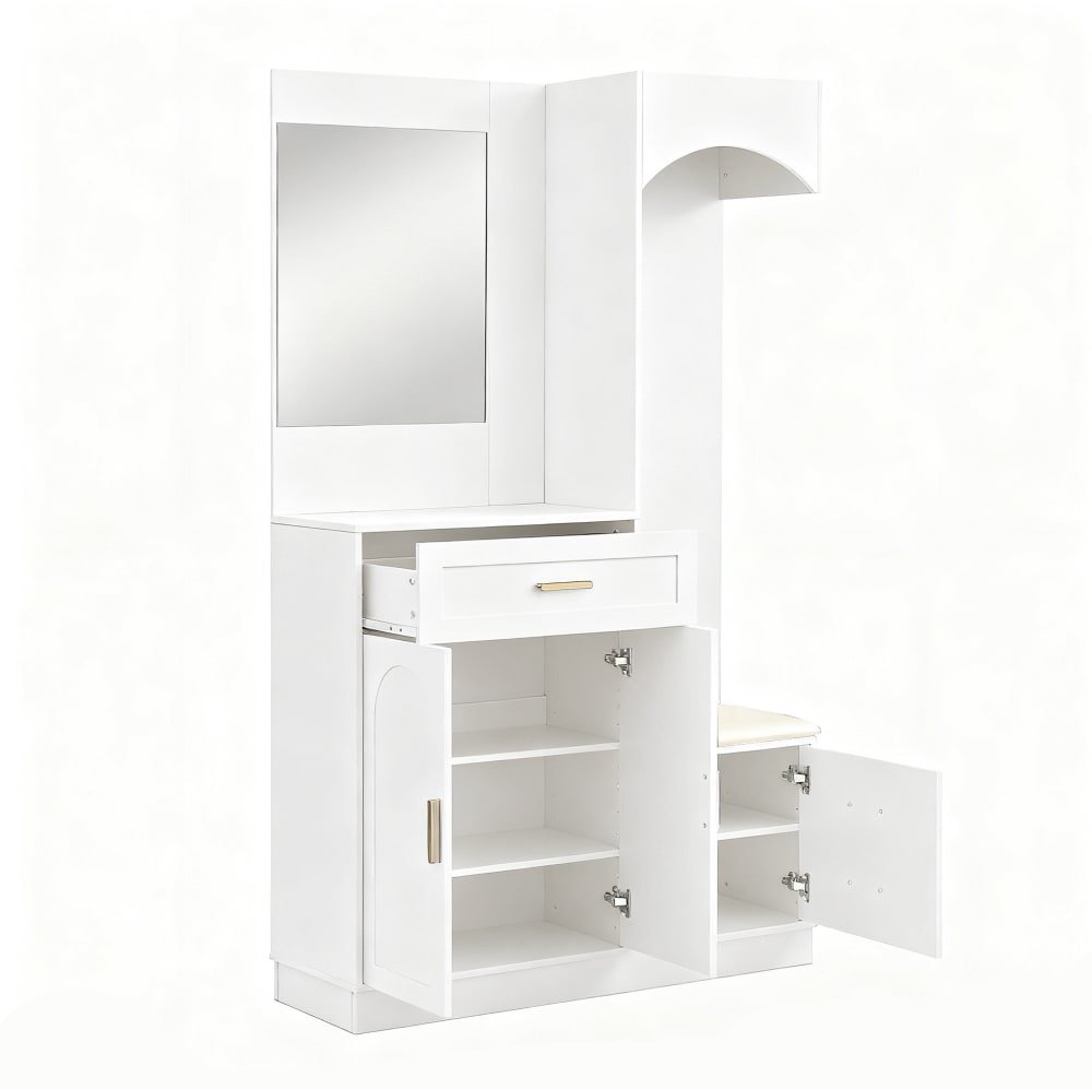 Vestiaire d'entrée en - miroir