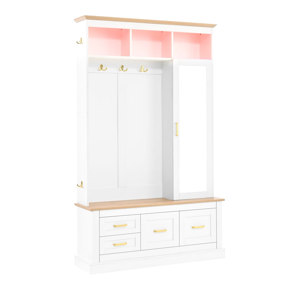 Garderobe d'entrée en - miroir
