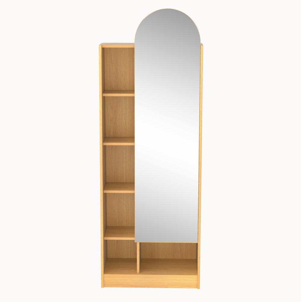 Armoire haute en mdf - miroir