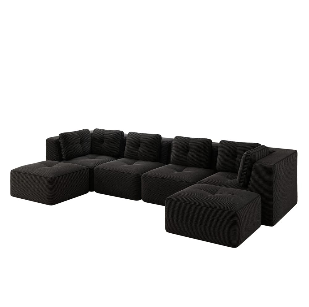 Sofa modulaire en velours - base