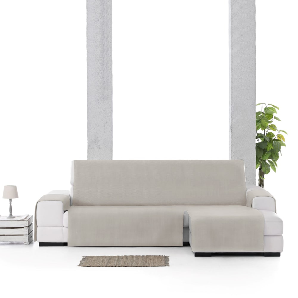 Housse de canapé en l droite vue face lin 240 cm — vue 3