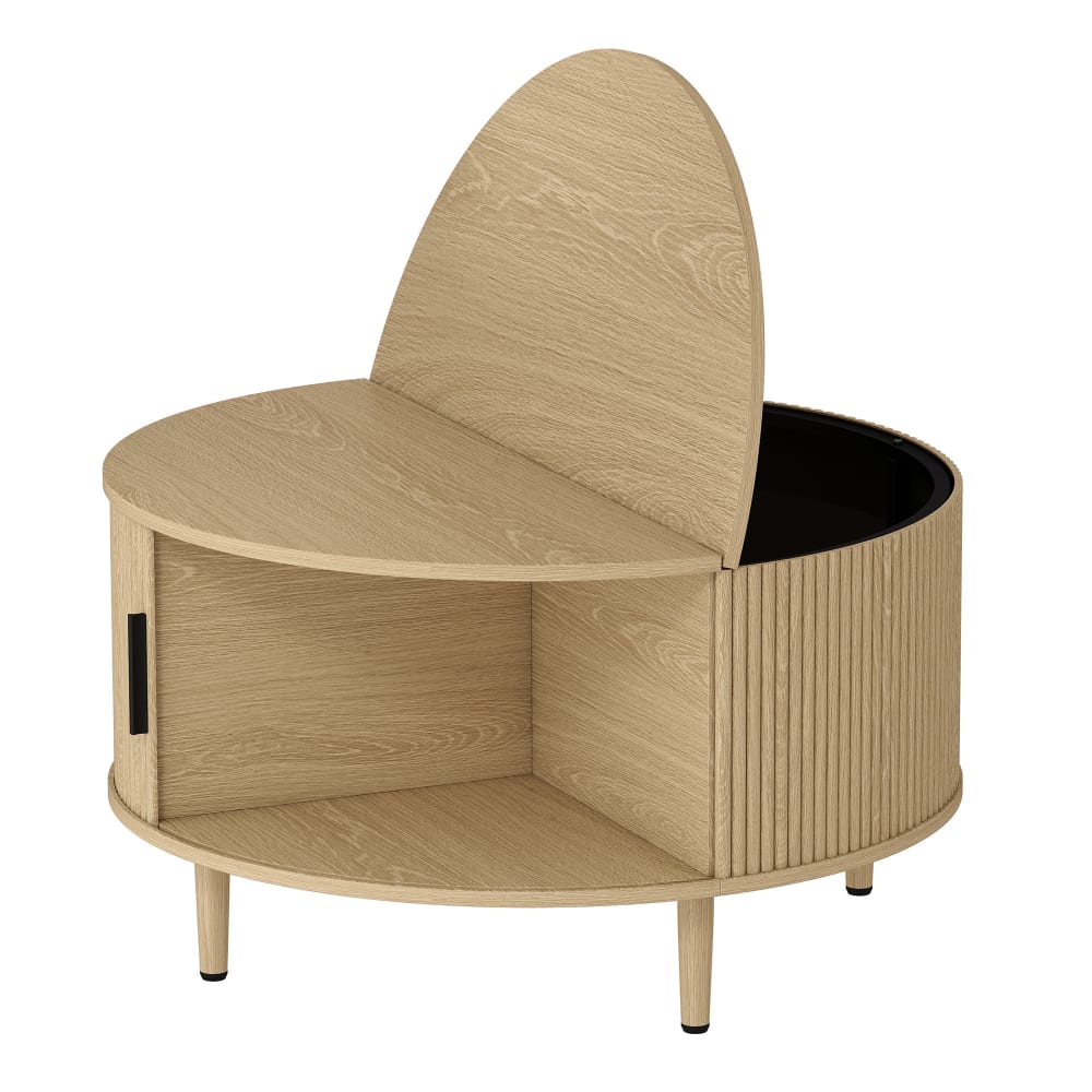 table basse ronde plateau - porte