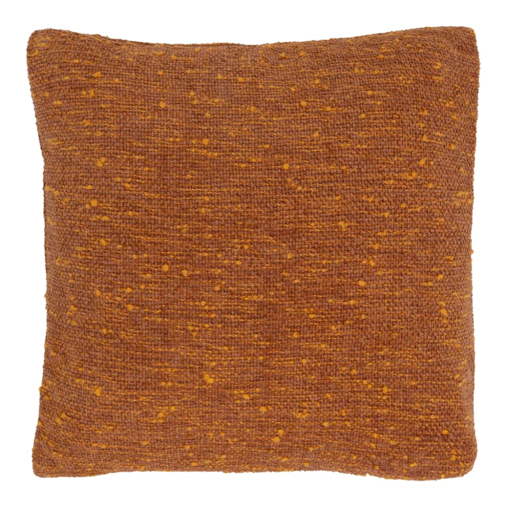 Housse de coussin en coton orange 50 * 50 cm