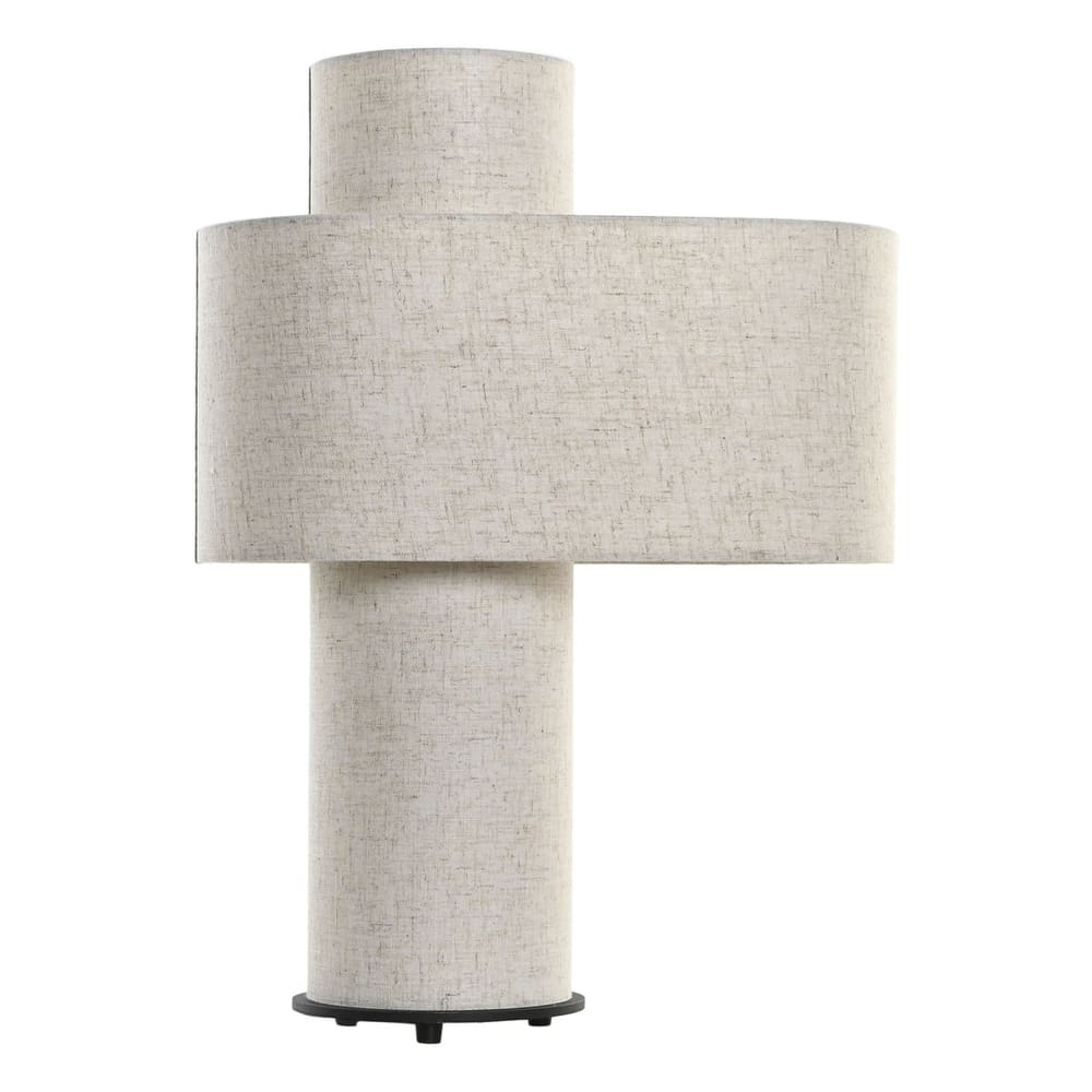 Lampe en coton beige 40x23x60 cm