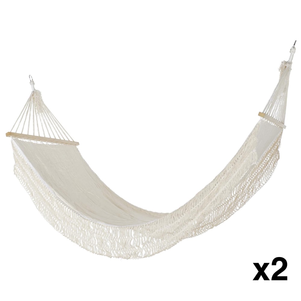 Lot 2 hamacs en coton
