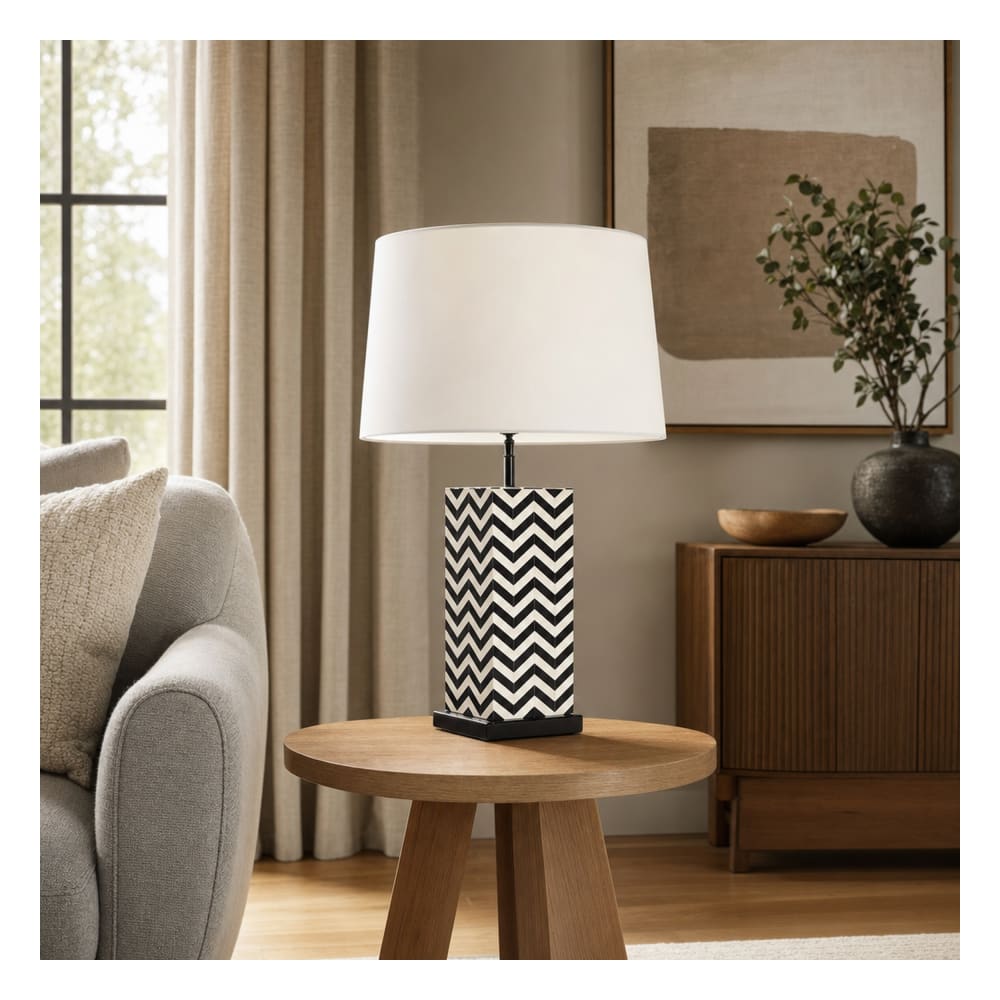 Lampe de table en acier multicolore 50x50x69 cm — vue 3